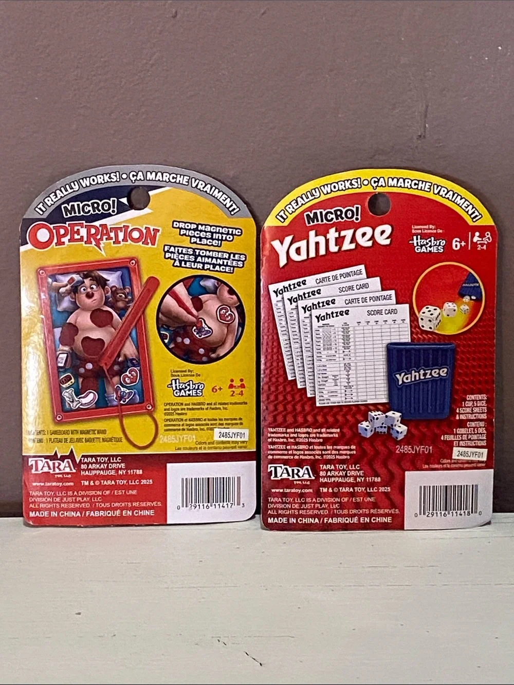 Micro! Operation & Micro! Yahtzee Game Set
